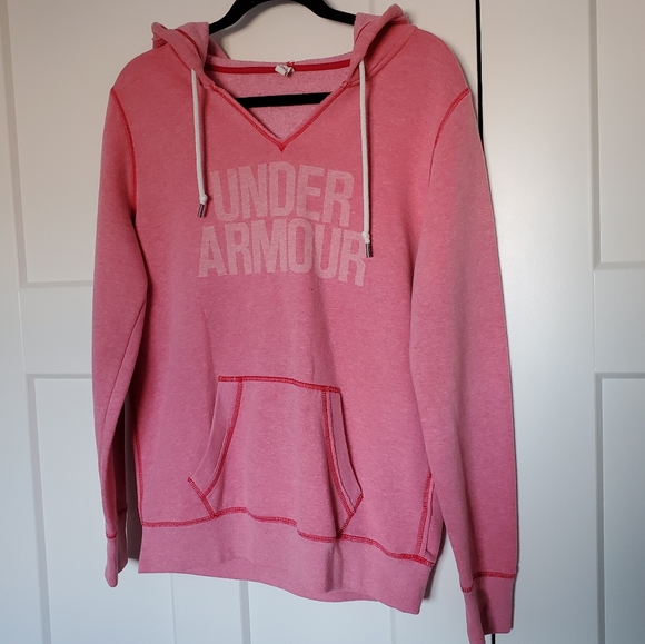 UNDER ARMOUR Marled Pink Loose Fit Hoodie